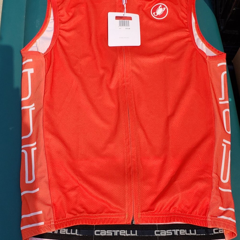 MEN'S CASTELLI SLEEVELESS BICYCLING JERSEY (BRAND NEW)